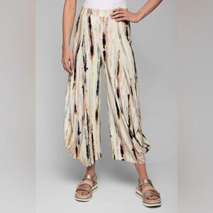 Kozan Jaida Pant Marble Watercolor white  size small NWT Lagenlook lantern